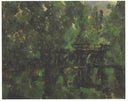 Bridge over the pond by Paul Cezanne — forest oil painting wall art, Post Impressionism