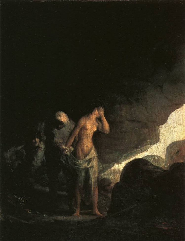 Brigand Stripping a Woman - Francisco Goya