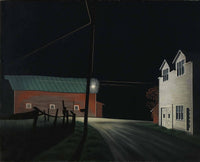 Bright Light at Russell's Corners by George Ault — hand-painted architectural oil painting reproduction on canvas