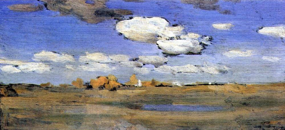 Bright sunny day by Isaac Levitan, hand-painted landscape oil painting reproduction on canvas