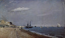 Brighton Beach with Colliers by John Constable — ships oil painting wall art, Romanticism