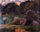 Brittany landscape with women carrying sack in apartment