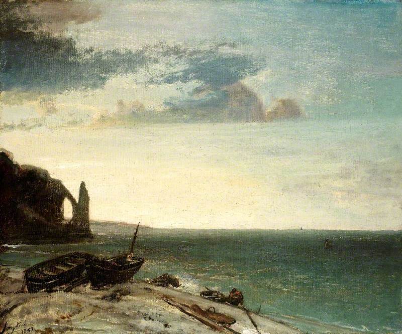 The Sea at Etretat - Johan Jongkind