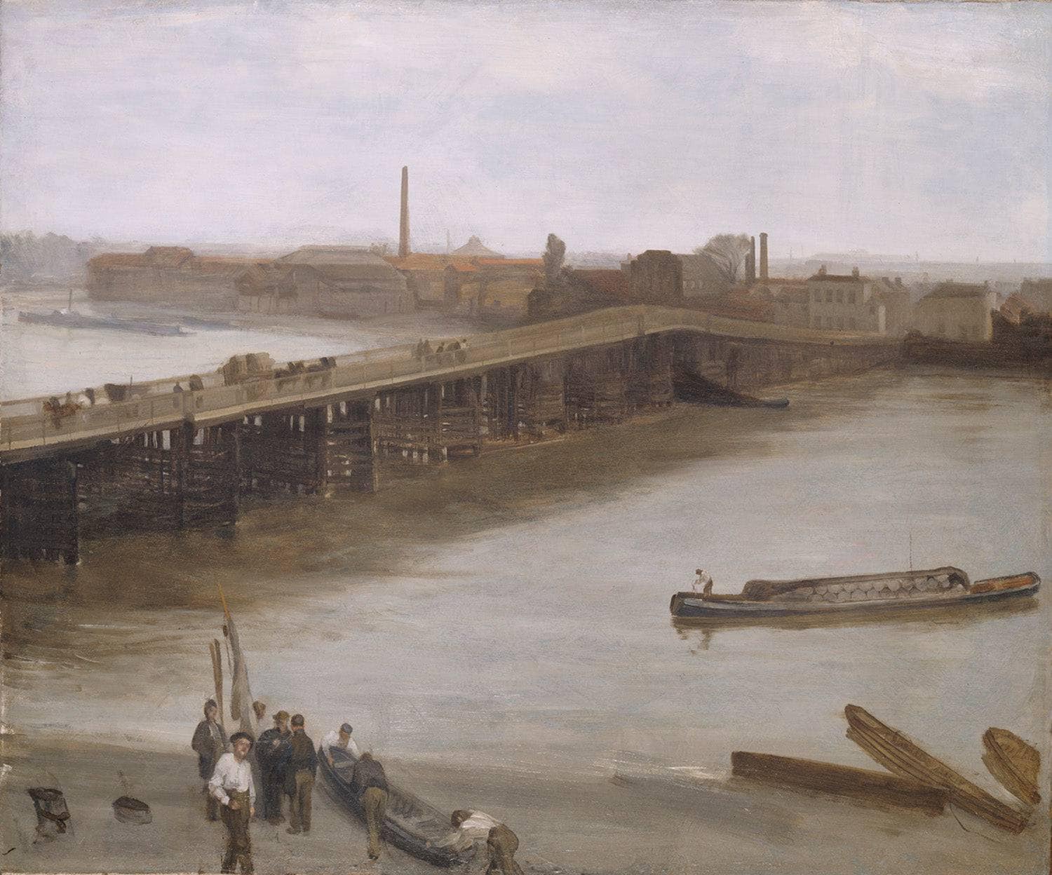Brown and Silver: Old Battersea Bridge