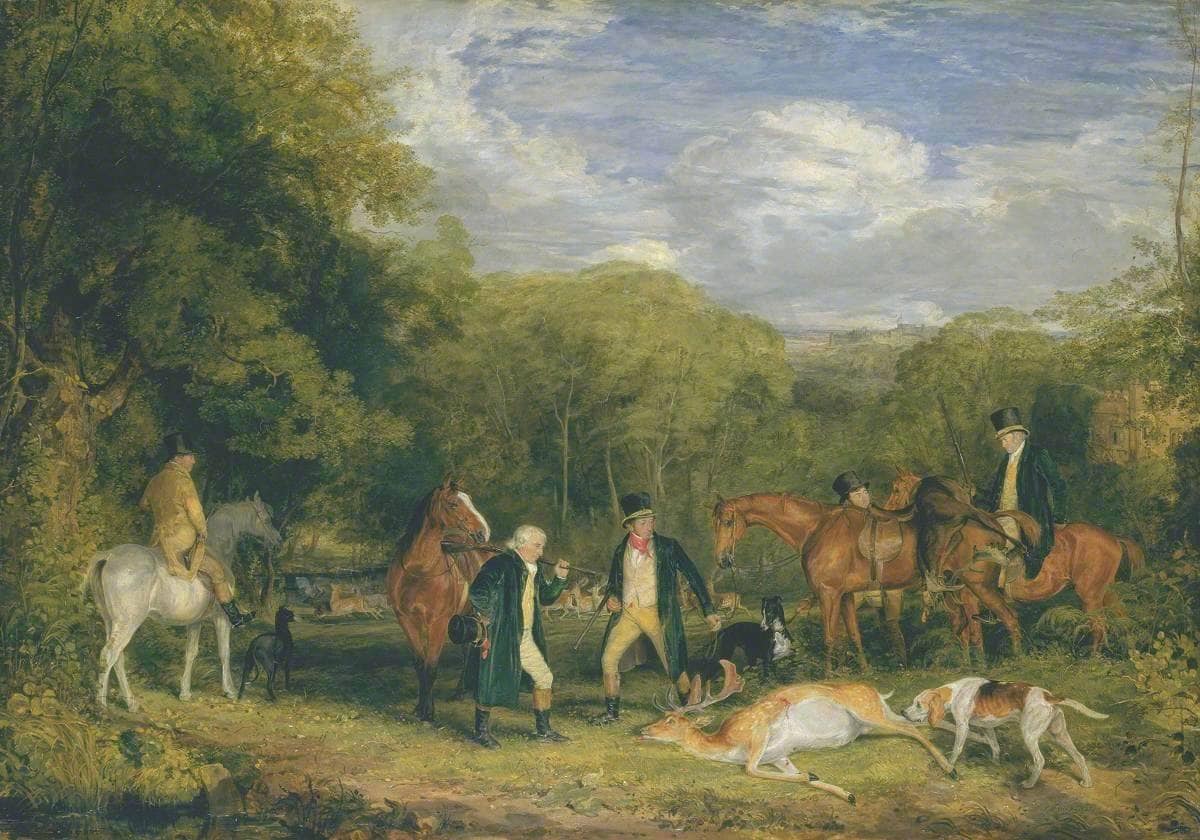 Buck-shooting in Windsor Great Park