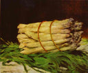 Bundle of Asparagus by Edouard Manet — hand-painted still oil painting reproduction on canvas