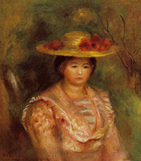 Bust of a Woman (Gabrielle) by Pierre-Auguste Renoir — hand-painted portrait oil painting reproduction on canvas