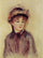 Bust of a Woman Wearing a Hat in living room