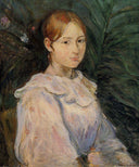 Bust of Alice Gamby by Berthe Morisot — male oil painting wall art, Impressionism