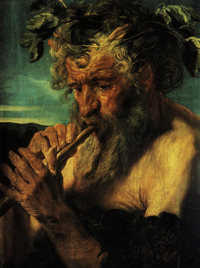 Bust of Satyr in living room