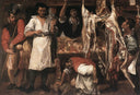 Butcher's Shop by Annibale Carracci — hand-painted cultural oil painting reproduction on canvas