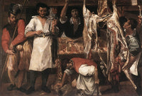 Butcher's Shop by Annibale Carracci — hand-painted cultural oil painting reproduction on canvas