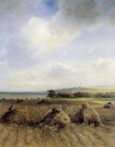 By late summer, on the Volga by Aleksey Savrasov — hand-painted eco oil painting reproduction on canvas