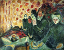 By the Deathbed (Fever) I by Edvard Munch — hand-painted abstract oil painting reproduction on canvas
