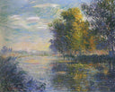 By the Eure River in Autumn by Gustave Loiseau — hand-painted botanical oil painting reproduction on canvas