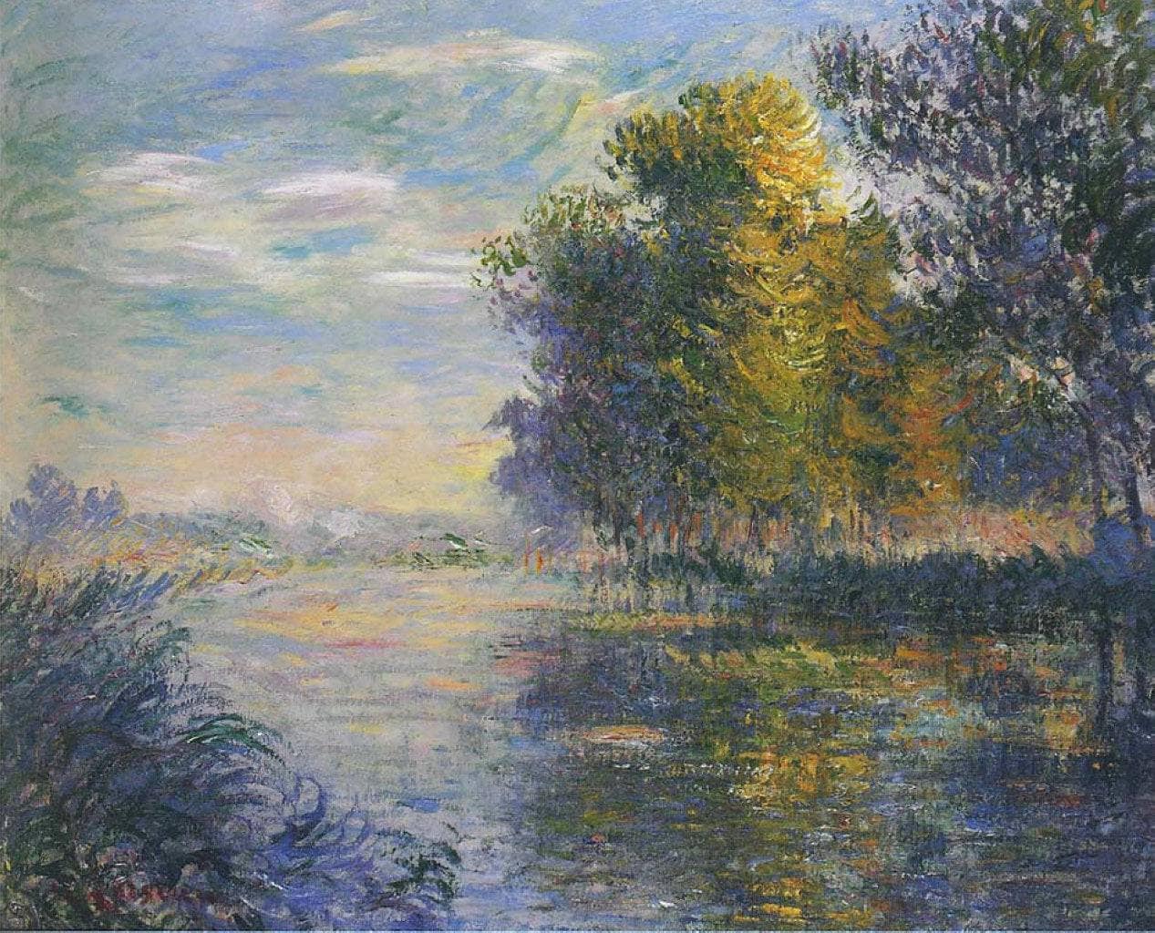 By the Eure River in Autumn
