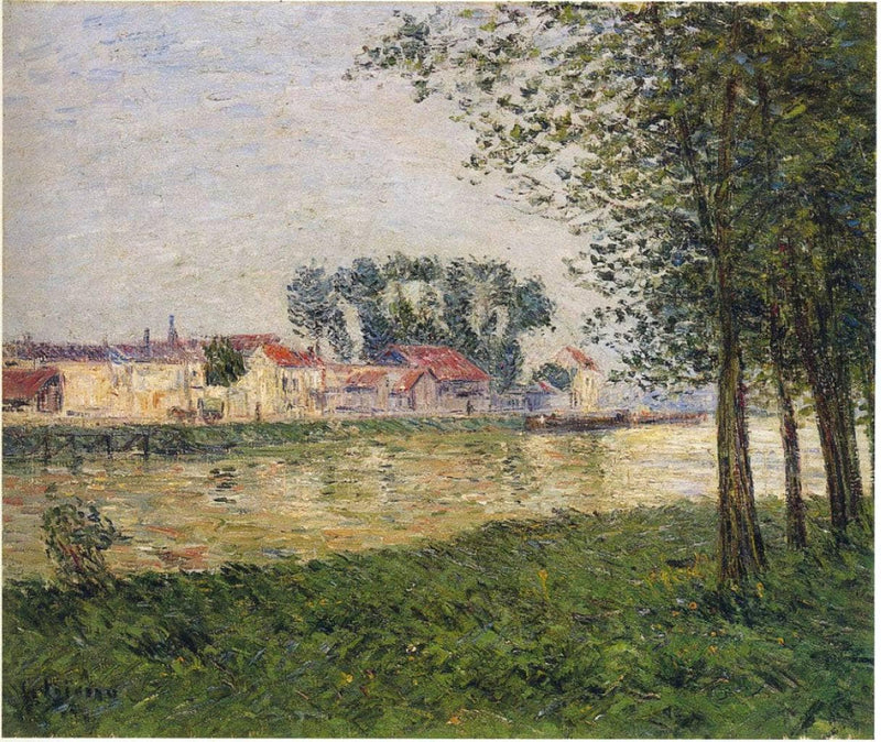 By the Oise at Parmain on gallery wrap