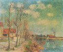 By the Oise River by Gustave Loiseau — seascapes oil painting wall art, Post Impressionism