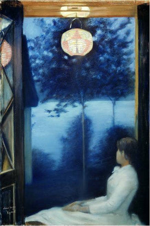 By the Oslofjord (Japanese Lantern) - Oda Krohg