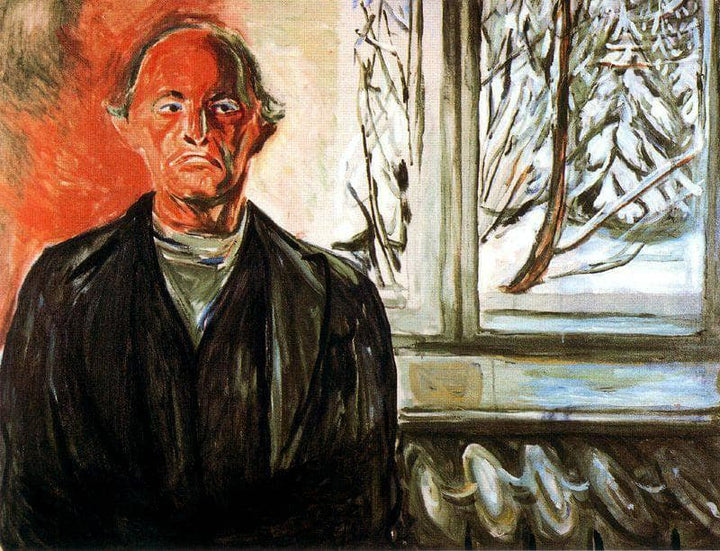 By the Window by Edvard Munch — hand-painted portrait oil painting reproduction on canvas