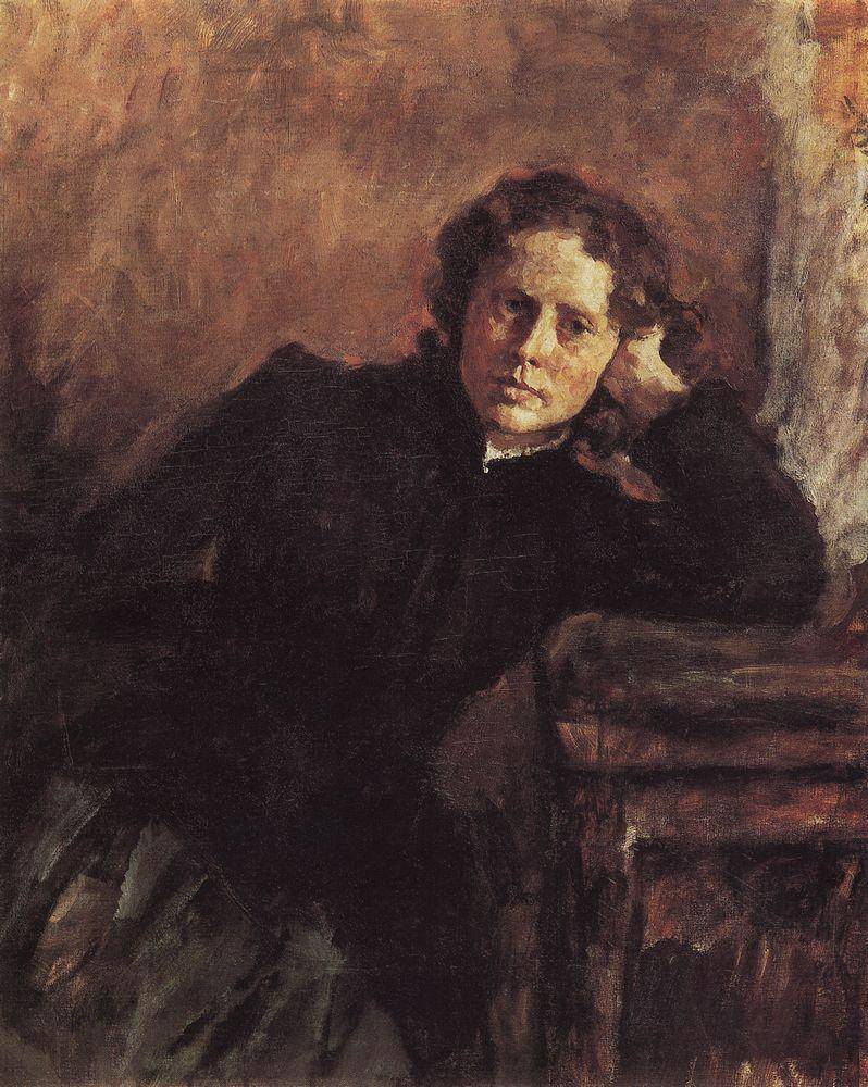 By the Window. Portrait of Olga Trubnikova - Valentin Serov