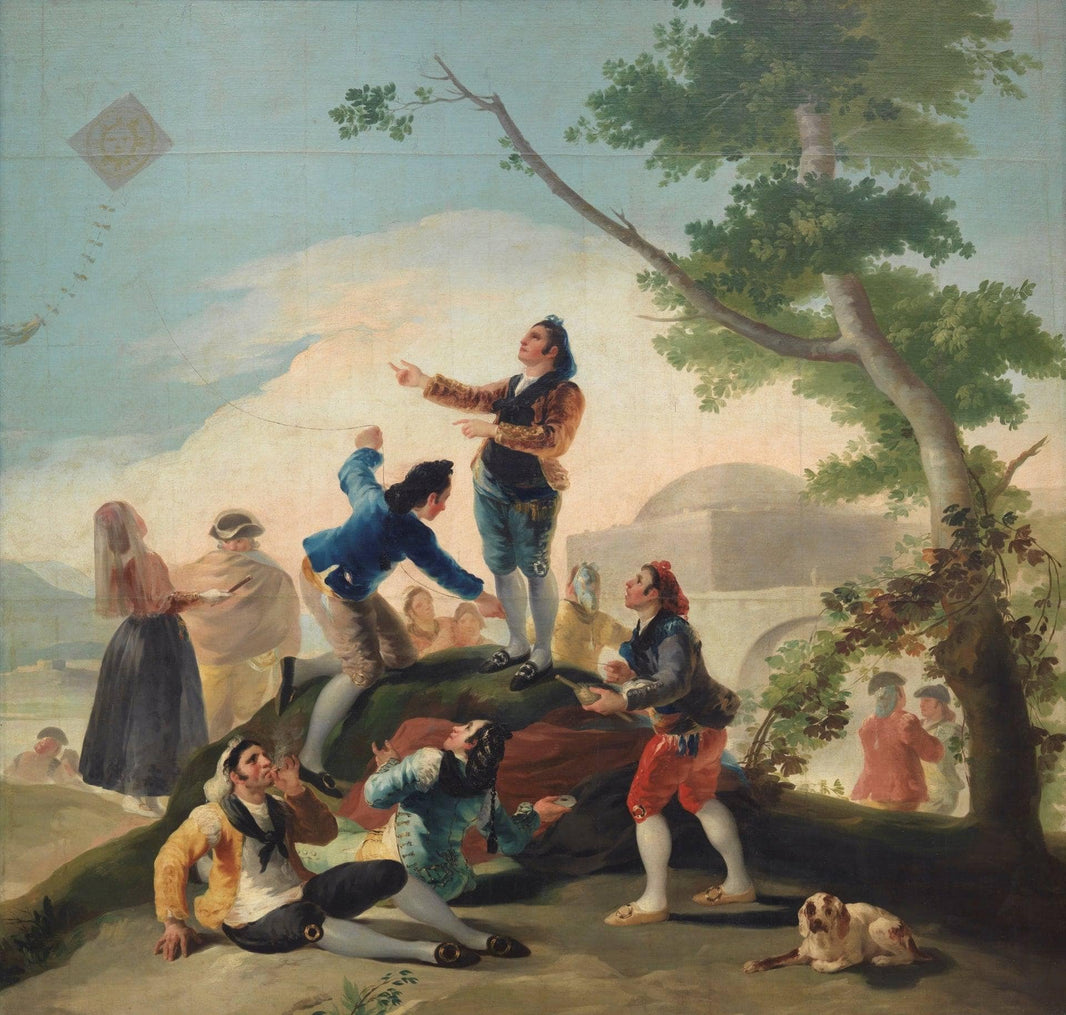 The Kite by Francisco Goya — hand-painted botanical oil painting reproduction on canvas