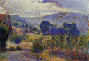 Cabasson Landscape (study) by Henri-Edmond Cross — rural oil painting wall art, Neo Impressionism