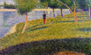 Cadet From Saint-Cyr by Georges Seurat — seascapes oil painting wall art, Pointillism