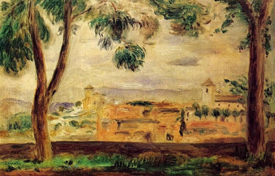 Cagnes by Pierre-Auguste Renoir — hand-painted botanical oil painting reproduction on canvas