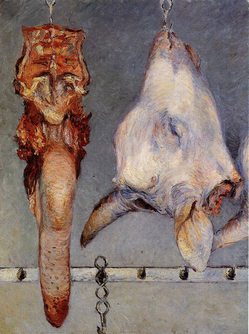 Calf, Head and Ox Tongue - Gustave Caillebotte