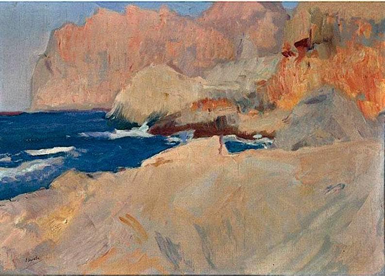 Calle de St. Vicente, Mallorca by Joaquín Sorolla — hand-painted landscape oil painting reproduction on canvas