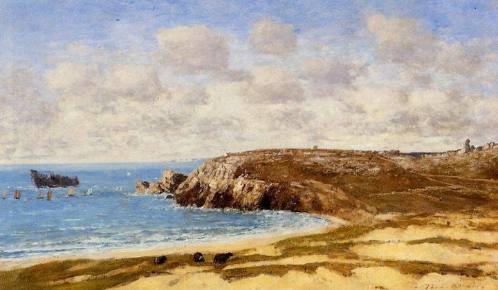 Camaret, Le Toulinguet by Eugene Boudin — hand-painted landscape oil painting reproduction on canvas