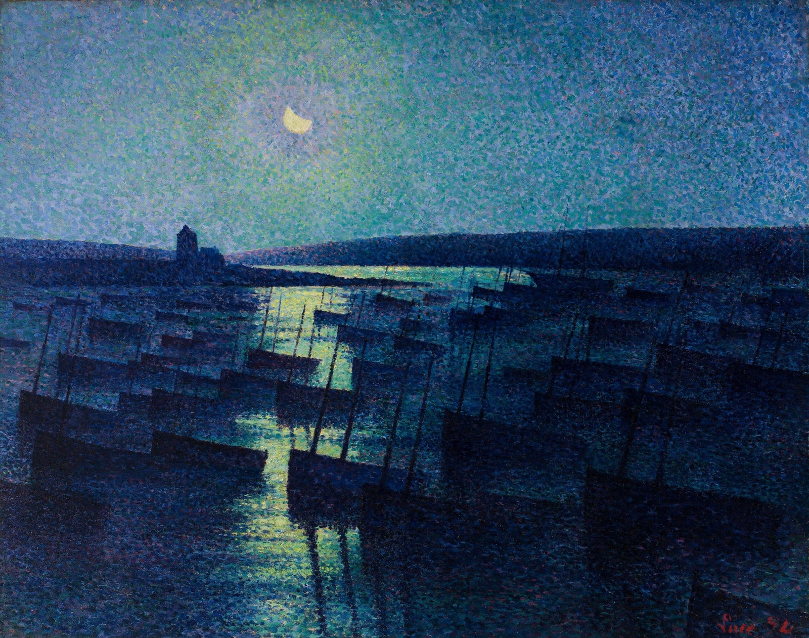 Camaret, Moonlight and Fishing Boats
