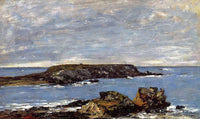 Camaret, The Toulinguet by Eugene Boudin — hand-painted landscape oil painting reproduction on canvas