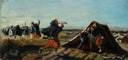 Camp of Zouaves by Silvestro Lega, rural oil painting wall art, Realism