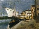Campo Santa Marta by John Henry Twachtman — hand-painted botanical oil painting reproduction on canvas