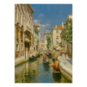 Canal Dona Onesta, Venice by Rubens Santoro — hand-painted landscape oil painting reproduction on canvas