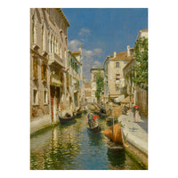 Canal Dona Onesta, Venice by Rubens Santoro — hand-painted landscape oil painting reproduction on canvas
