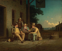Canvassing for a Vote by George Caleb Bingham — hand-painted portrait oil painting reproduction on canvas