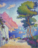 Capo di Noli by Paul Signac — ships oil painting wall art, Pointillism