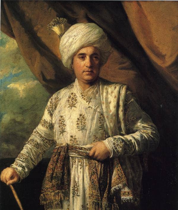 Captain John Foote by Joshua Reynolds — hand-painted portrait oil painting reproduction on canvas