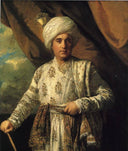 Captain John Foote by Joshua Reynolds — male oil painting wall art, Rococo
