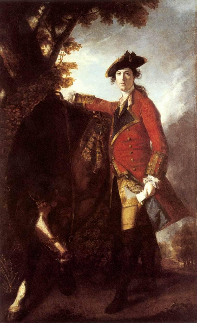 Captain Robert Orme by Joshua Reynolds — hand-painted portrait oil painting reproduction on canvas