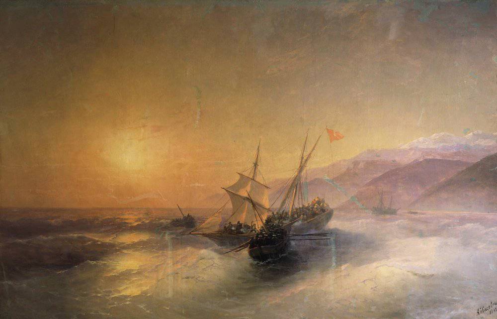 Capture Turkish kocherma - Ivan Aivazovsky