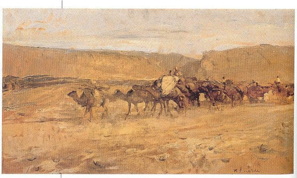 Caravan in the desert
