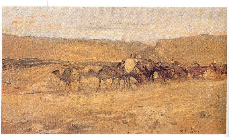 Caravan in the desert - Romualdo Locatelli