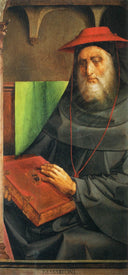 Cardinal Bessarione by Justus van Gent, male oil painting wall art, Northern Renaissance