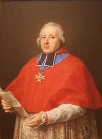 Cardinal Etienne-rené Potier De Gesvres by Pompeo Batoni — hand-painted portrait oil painting reproduction on canvas