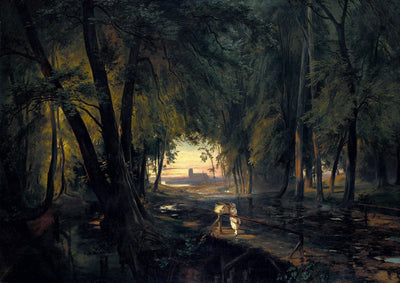 Forest Path near Spandau by Carl Blechen — oil painting reproduction
