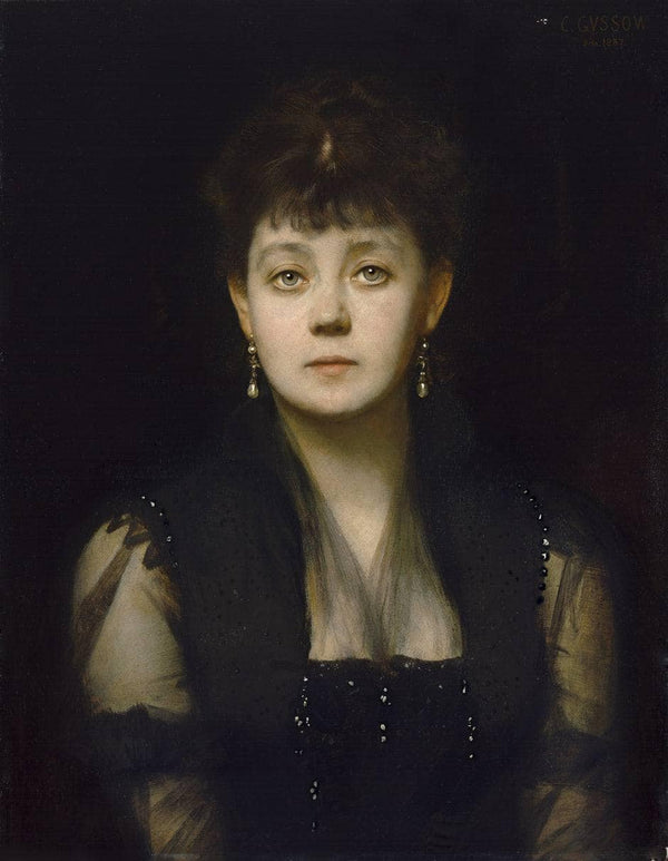 Portrait of the writer Ossip Schubin (pseudonym of Aloisia Kirschner)